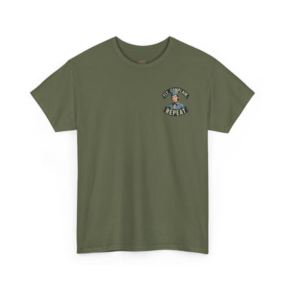 Vintage Flight Attendant Design T-Shirt | Fly Complain Repeat