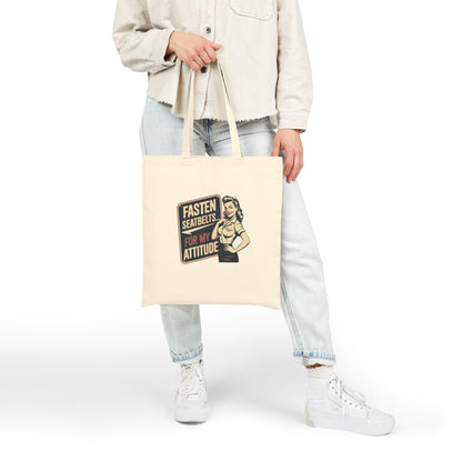 Cabin Crew Cotton Canvas Tote – Carry Your Essentials (and Sarcasm)
