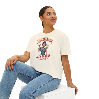 Cabin Crew Women's Boxy Tee – Off Duty, Still Iconic 