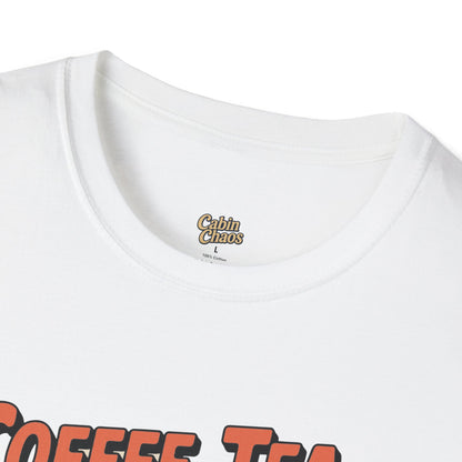 Copy of Coffee, Tea, or Therapy Unisex Softstyle T-Shirt | Funny Gift, Casual Wear, Coffee Lover Tee, Perfect for Friends, Cabin Crew